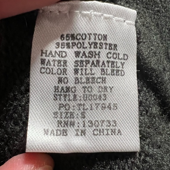 Umgee Charcoal Gray Oversized Cowl Neck Sweater Handkerchief Hem Size Small - Picture 8 of 8